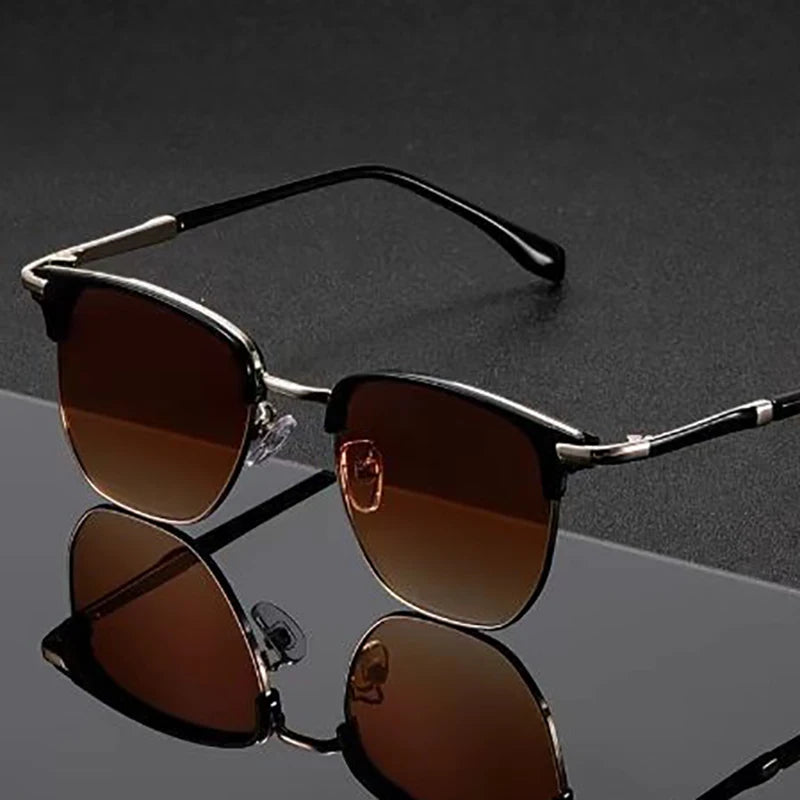 Vintage Square Metal Frame Sunglasses