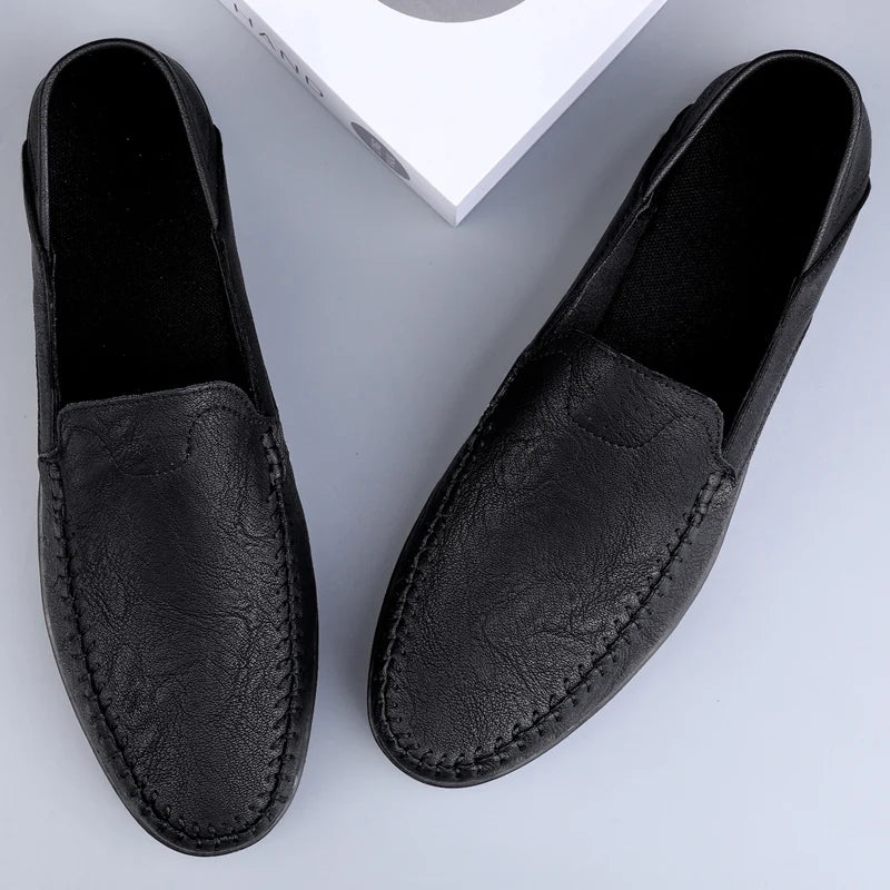 men's loafers black
