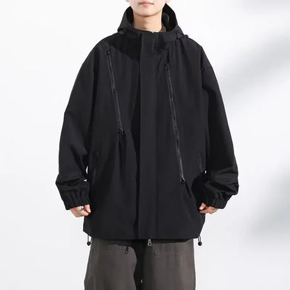 Men's Bomber Zip-Up Windbreaker Set
