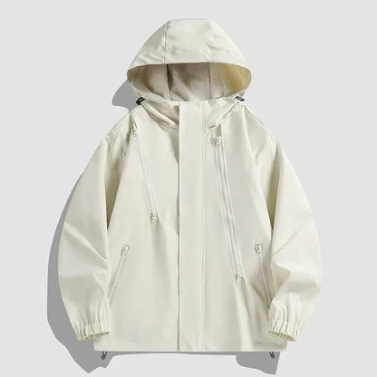 Men's Bomber Zip-Up Windbreaker Set
