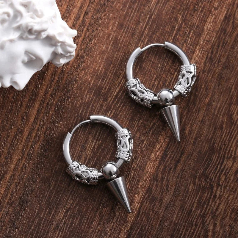 mens hoop earrings

