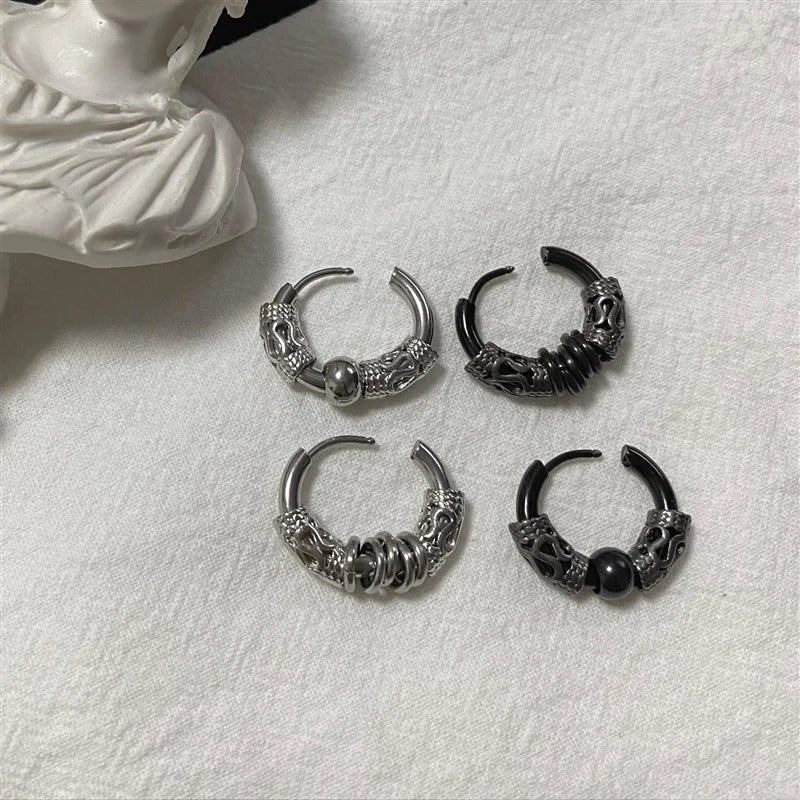 mens hoop earrings

