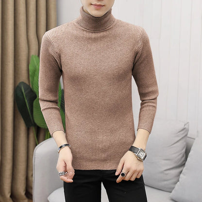 Men's Casual Turtleneck Sweater – Winter
