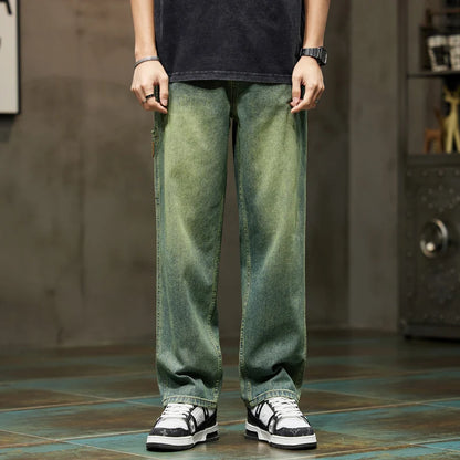 mens wide leg jeans

