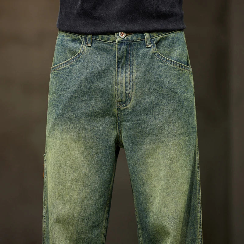 mens wide leg jeans

