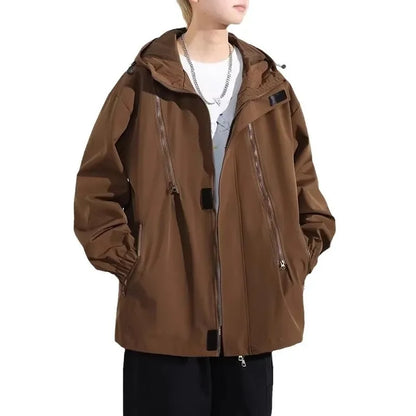 Men's Bomber Zip-Up Windbreaker Set
