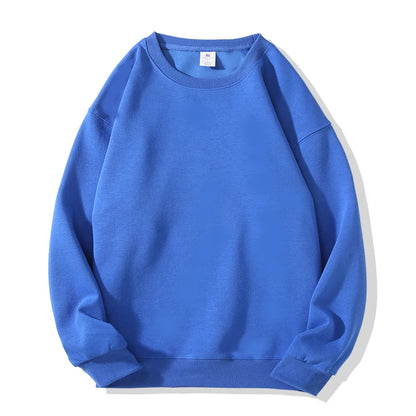 Simple Round Neck Sweatshirt- Men’s Loose Pullover
