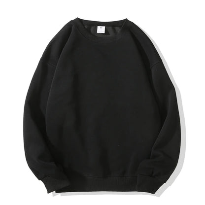 Simple Round Neck Sweatshirt- Men’s Loose Pullover

