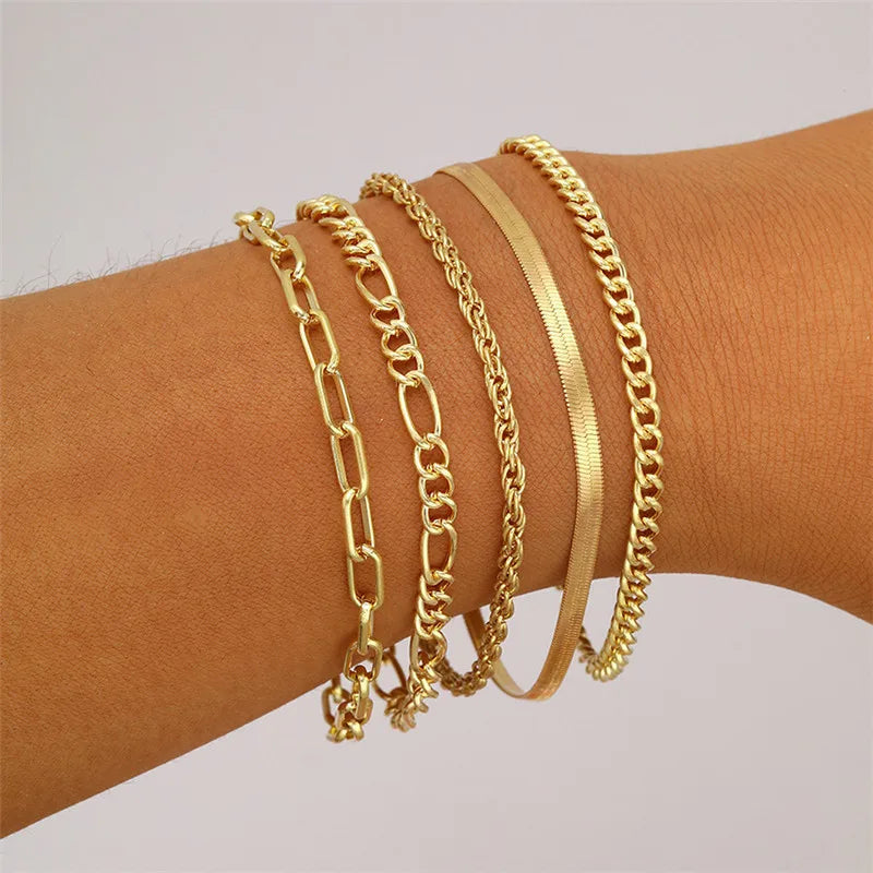 punk cuban chain bracelets

