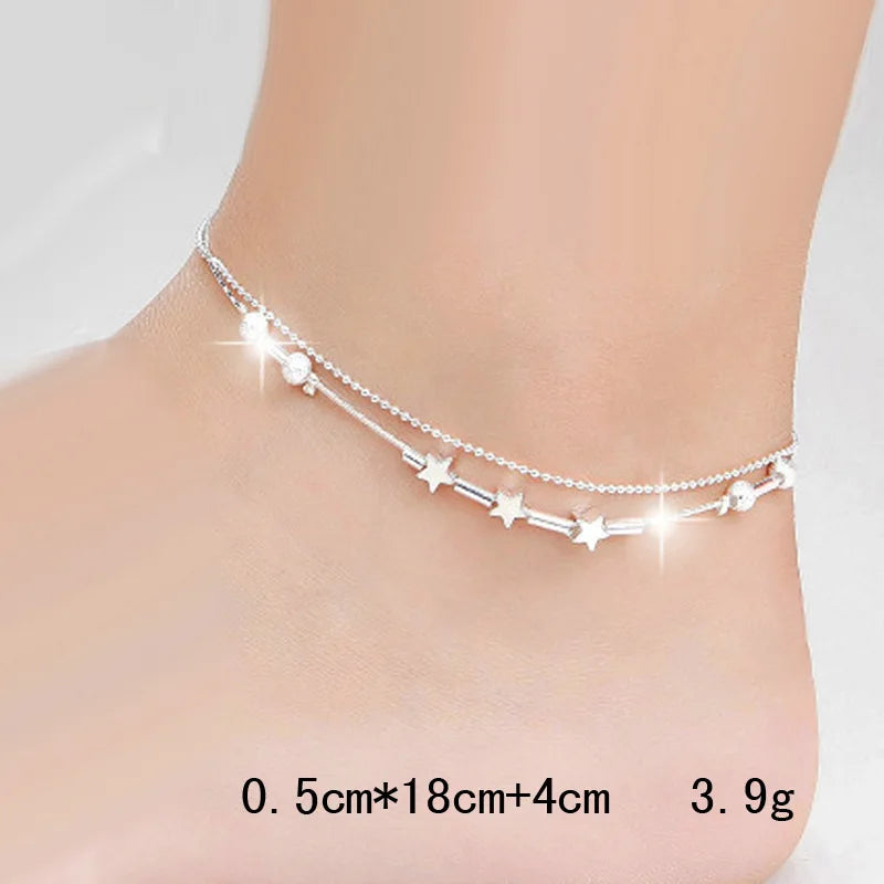 real gold ankle bracelet