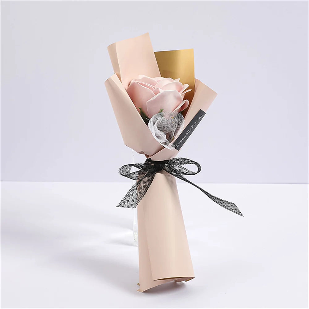 Soap Rose Bouquet Valentines Day Gift - Rose Flower Bouquet Hands Wedding Gifts