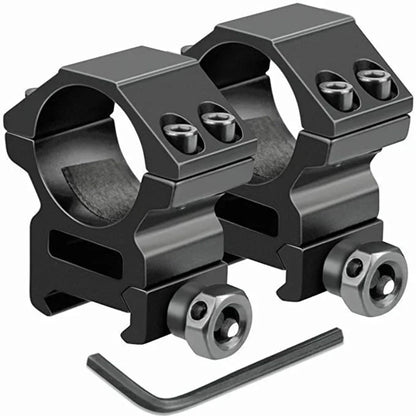 2PCS Hunting Rifle Scope Mount Rings for 25.4mm/30mm Tubes - 11mm/20mm Rails
