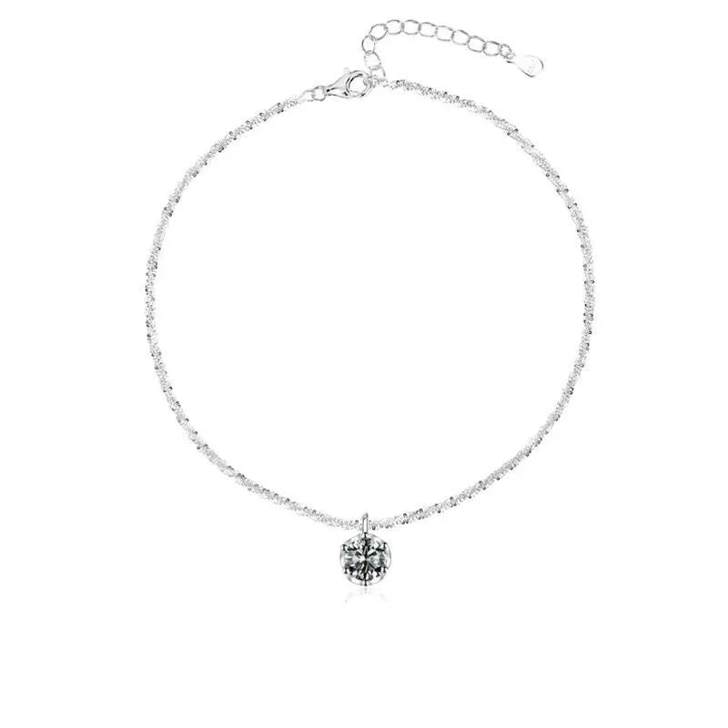 silver anklets for women