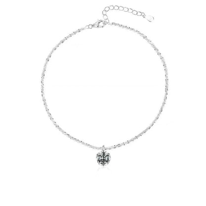 silver anklets for women