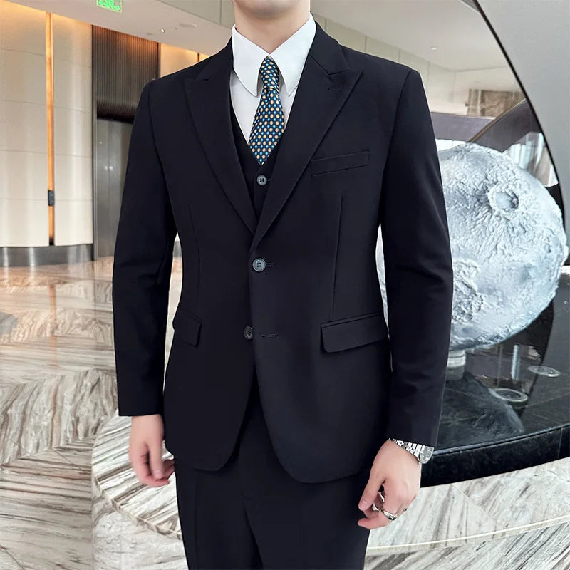 Men's 3 Pcs Casual Skinny Suit
