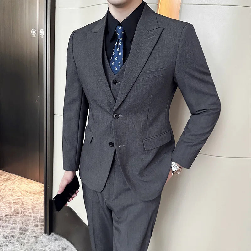 Men's 3 Pcs Casual Skinny Suit
