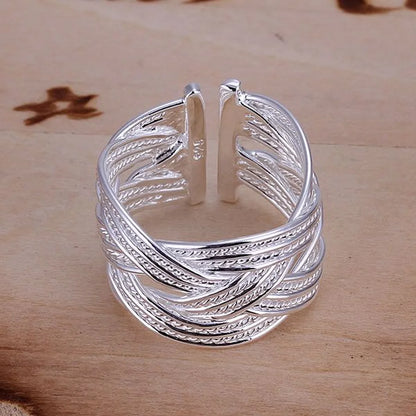 sliver open ring

