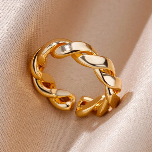 smooth stainless ring

