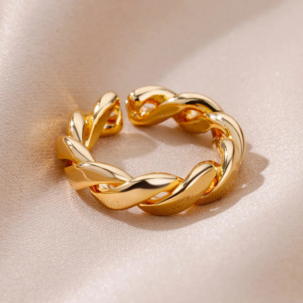 smooth stainless ring

