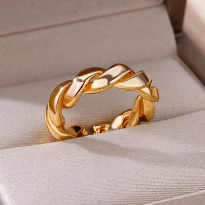 smooth stainless ring

