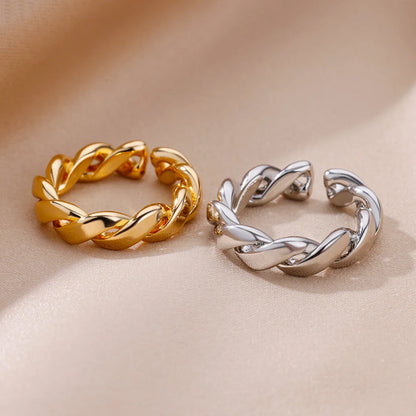 smooth stainless ring

