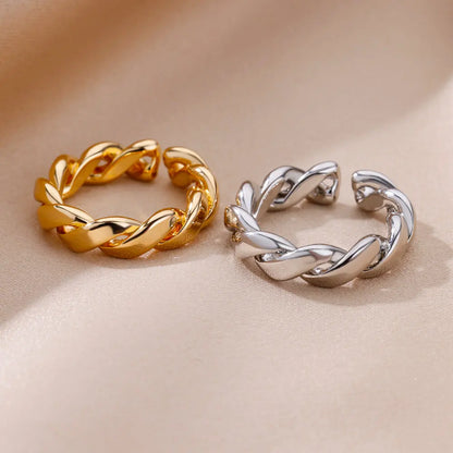 smooth stainless ring

