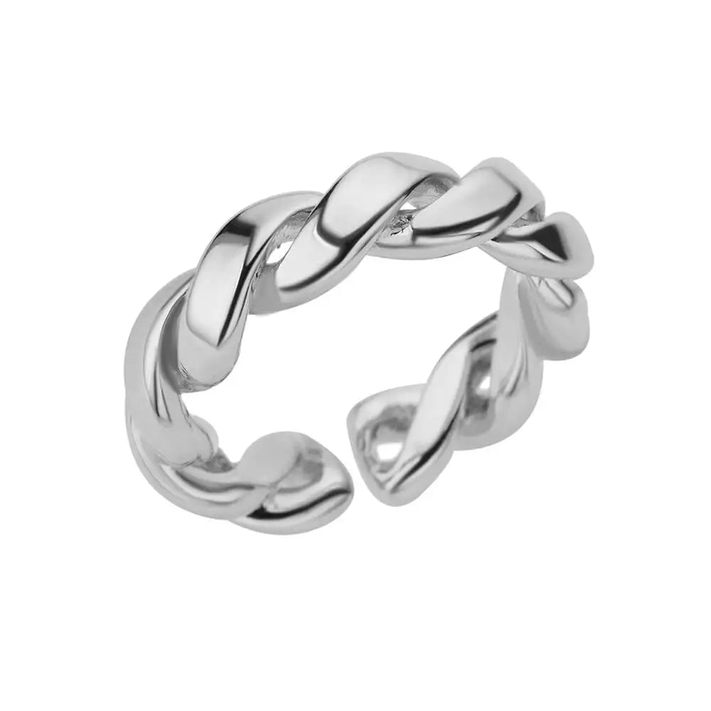 smooth stainless ring

