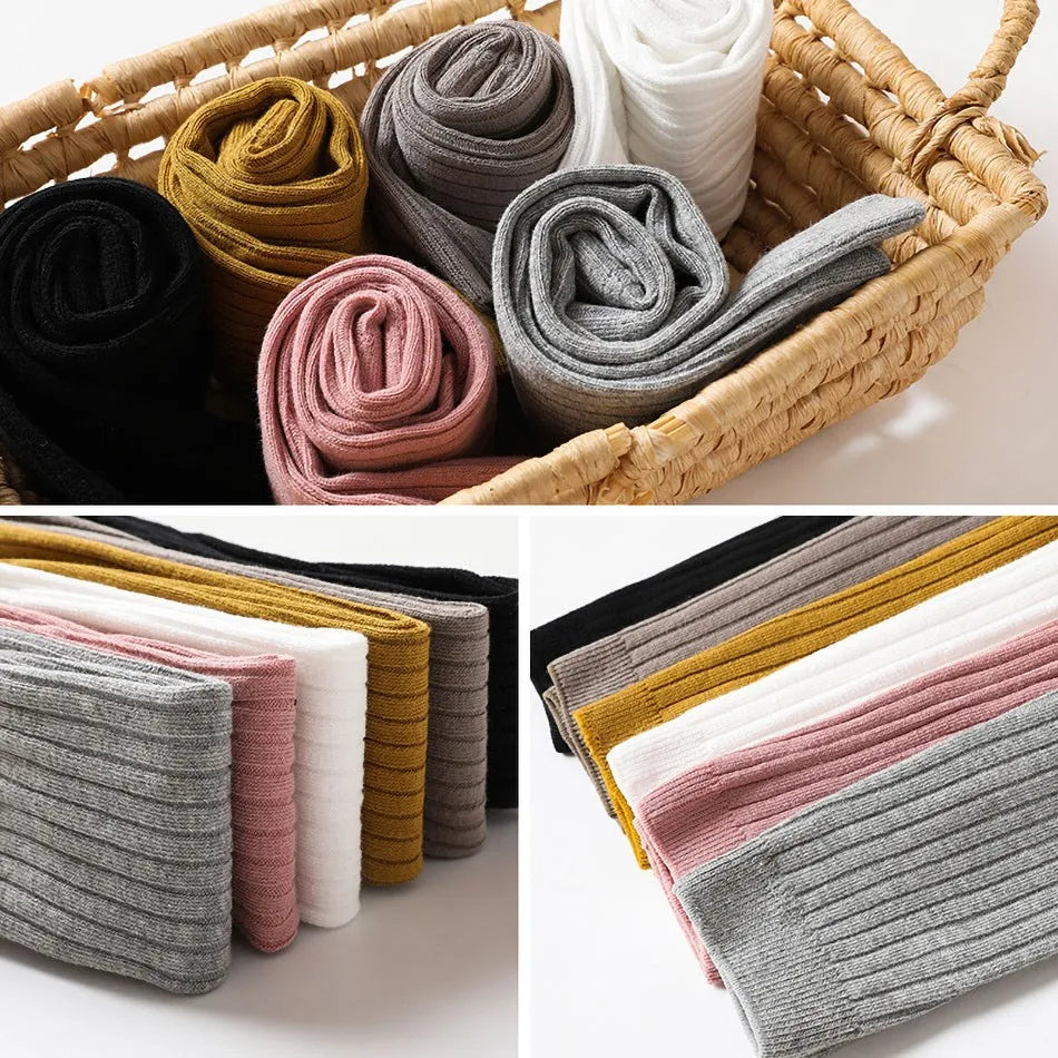 solid cotton kids leggings

