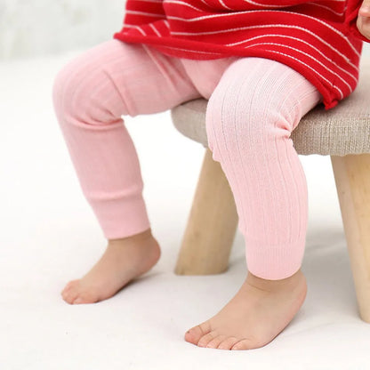 solid cotton kids leggings

