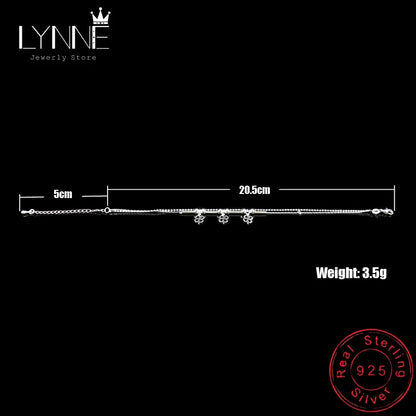 sterling silver ankle bracelet