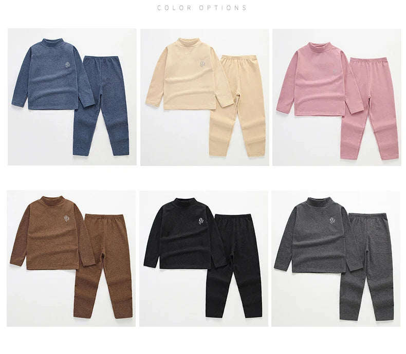 thermal pajama sets for kids

