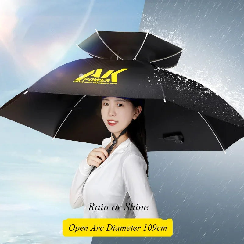 umbrella hat, head umbrella hat, hard hat umbrella, umbrella cap, sun umbrella hat, folding hat, sunshade hat, sun cap