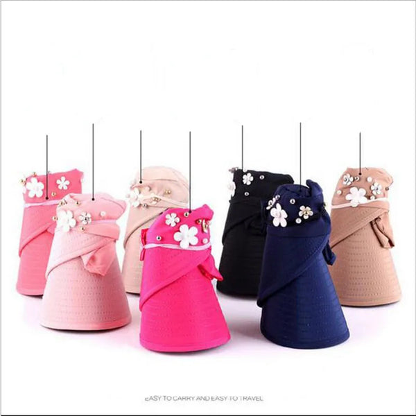 Foldable Floppy Beach Hat for Women Detail View