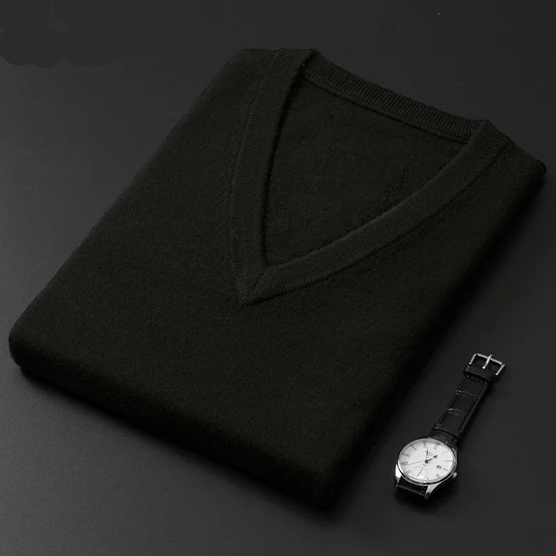 V-Neck Cashmere Blend Pullover