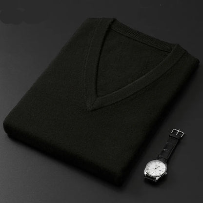 V-Neck Cashmere Blend Pullover