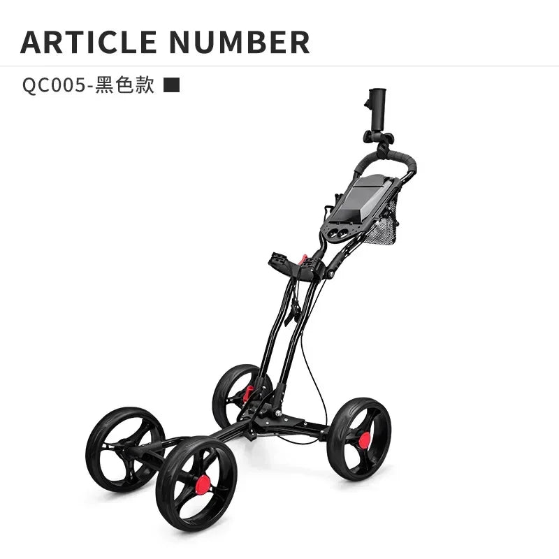 3 Wheel Golf Push Cart Folding Golf Trolley