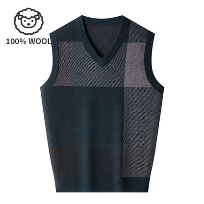 v neck vest sweater
