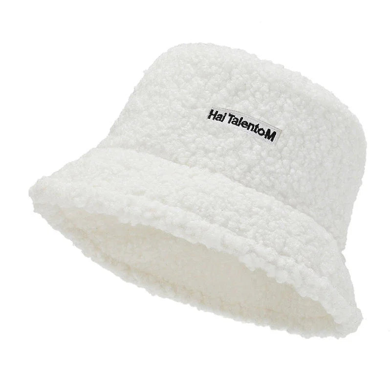 Faux Fur Plush Fisherman Bucket Hat