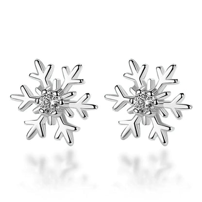Snowflake Earrings Christmas New Year Jewelry