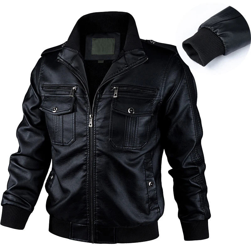winter leather jacket

