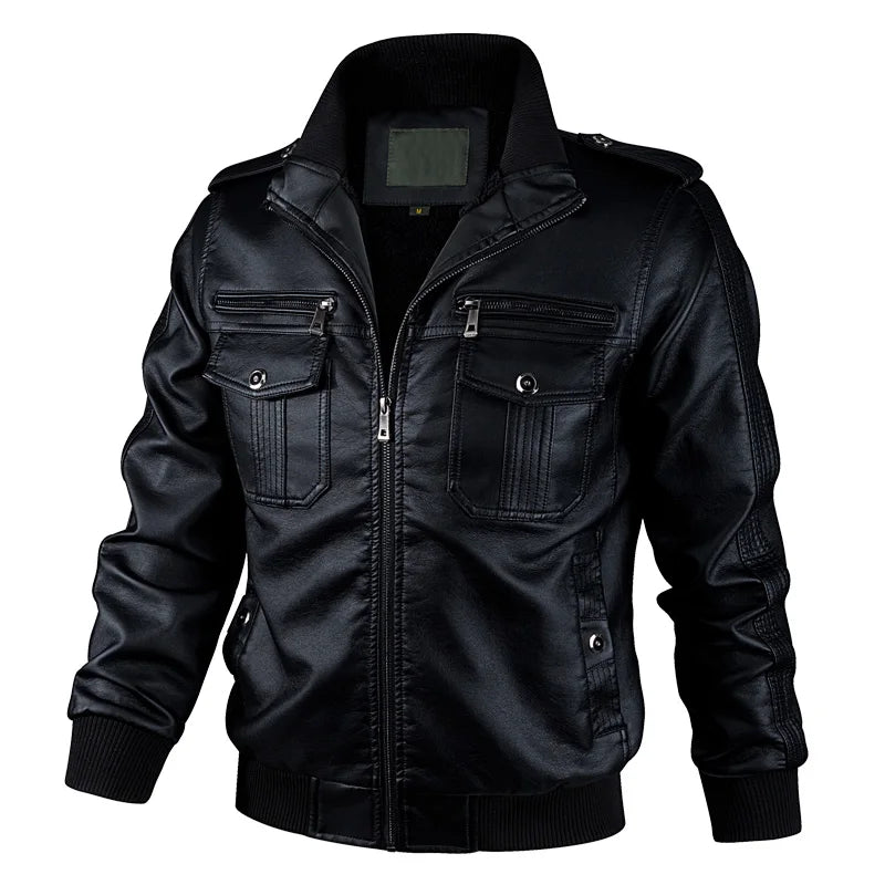 winter leather jacket

