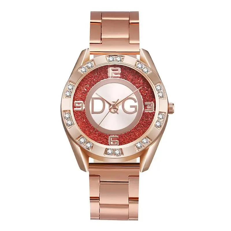 Women Luxury Rhinestone Stainless Steel Quartz Watch