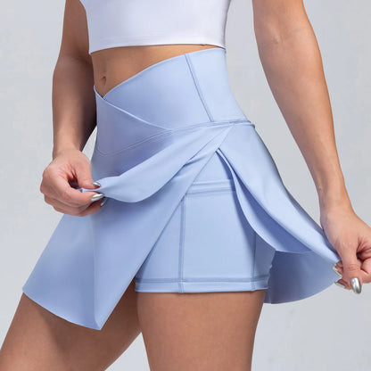 women's sports skirt, sports skirt with shorts, yoga shorts women, badminton sportswear, tennis skirt for women, tennis skirt, womens gym wear, golf skirt, yoga shorts, tennis skort, alo tennis skirt, black tennis skirt, athletic wear for women