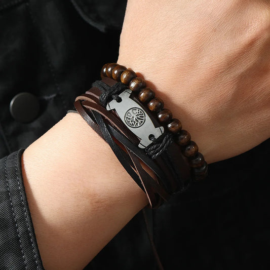 wood beads chain

