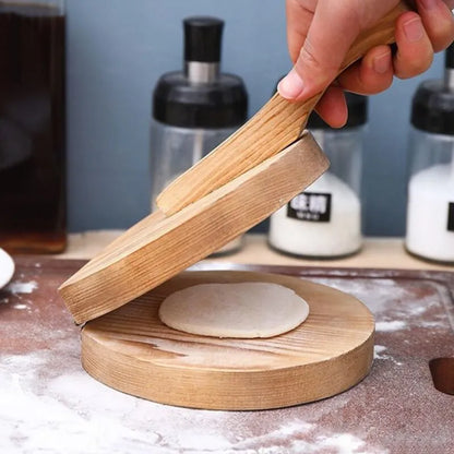 wooden dumpling wrapper press


