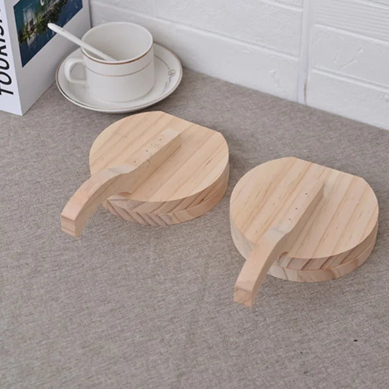 wooden dumpling wrapper press

